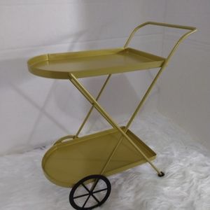 Gold Mini Bar Cart/Tea Cart